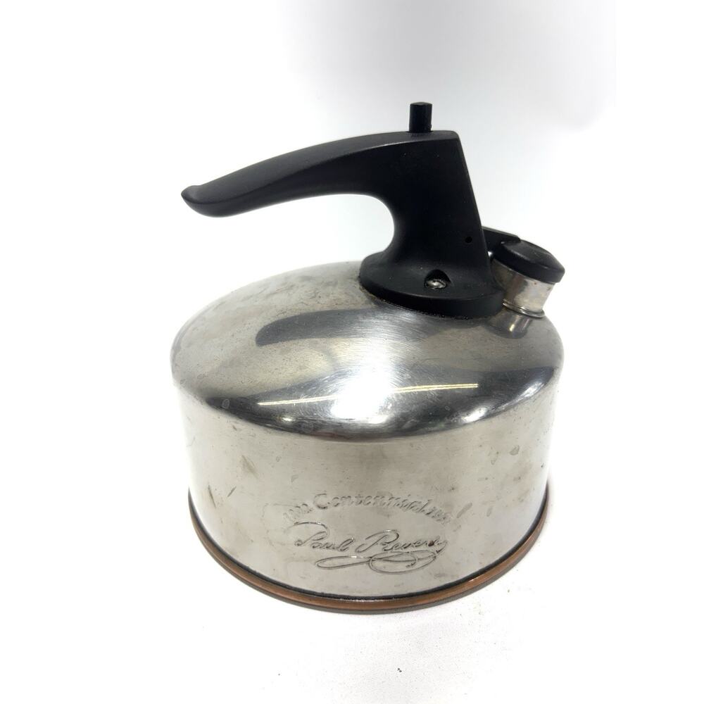 Vintage Revere Ware Paul Revere 1962 Centennial Tea Kettle Copper Bottom USA